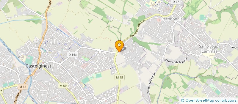 localisation de l'entreprise MONSIEUR ARNAUD JULLIEN  CASTELGINEST