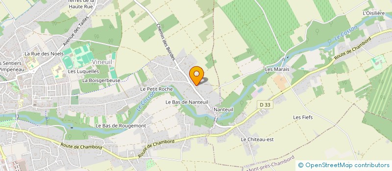 localisation de l'entreprise MONSIEUR ARNAUD KEROULLE  VINEUIL