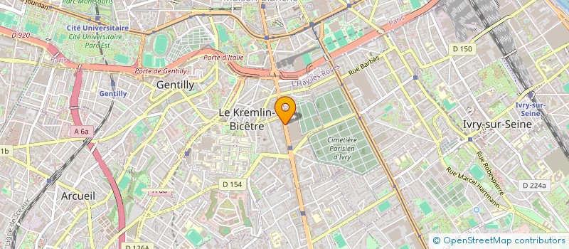 localisation de l'entreprise MONSIEUR ARNAUD KERUZORE  LE KREMLIN-BICETRE