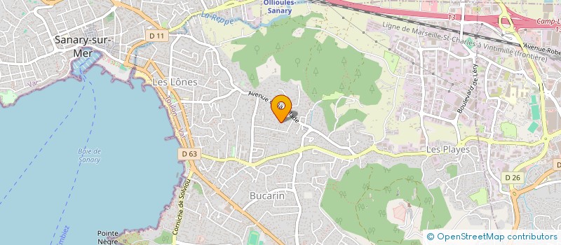 localisation de l'entreprise MONSIEUR ARNAUD KRUG à SIX-FOURS-LES-PLAGES