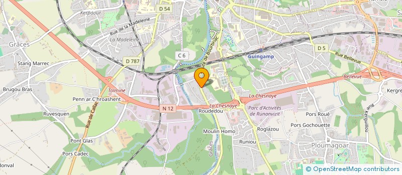 localisation de l'entreprise MONSIEUR ARNAUD L'ALLAIN  GUINGAMP