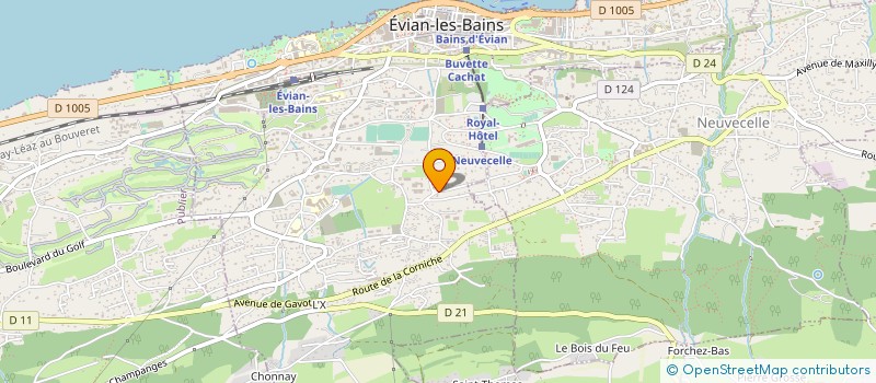 localisation de l'entreprise MONSIEUR ARNAUD LACHERAY  EVIAN-LES-BAINS