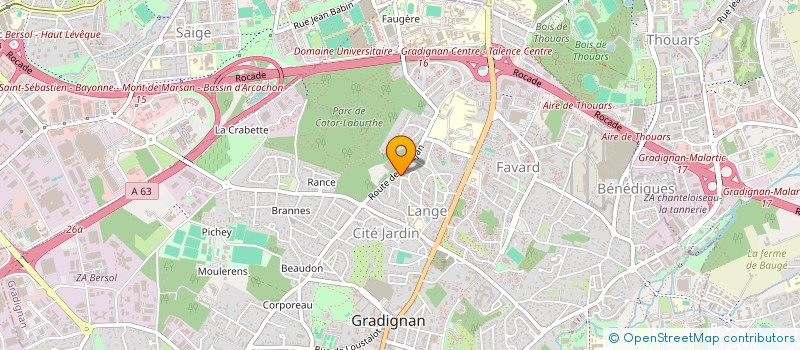 localisation de l'entreprise MONSIEUR ARNAUD LACOSTE à GRADIGNAN