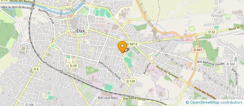 localisation de l'entreprise MONSIEUR ARNAUD LACOSTE  DAX