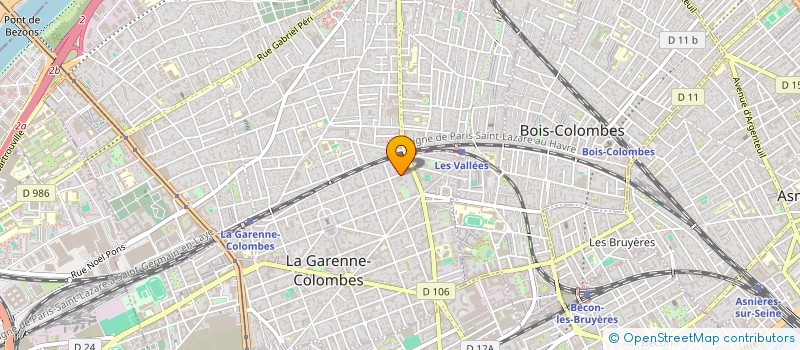localisation de l'entreprise MONSIEUR ARNAUD LADEGAILLERIE à LA GARENNE-COLOMBES