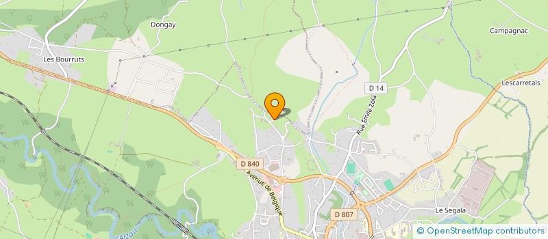 localisation de l'entreprise MONSIEUR ARNAUD LAGORSSE  ROCAMADOUR