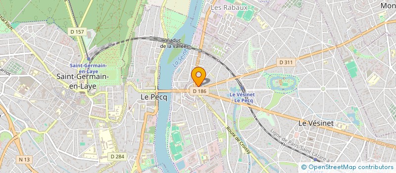 localisation de l'entreprise MONSIEUR ARNAUD LAGUERRE à LE VESINET