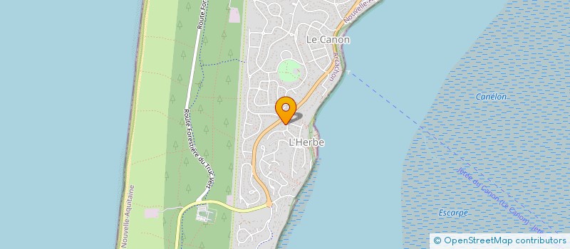 localisation de l'entreprise MONSIEUR ARNAUD LAINE  LEGE-CAP-FERRET