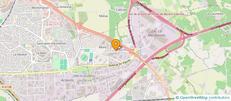 localisation de l'entreprise MONSIEUR ARNAUD LALANCETTE  BEZIERS