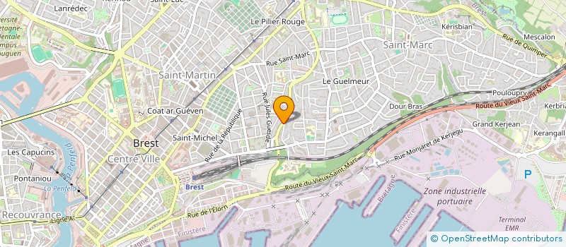 localisation de l'entreprise MONSIEUR ARNAUD LANDRIN à BREST