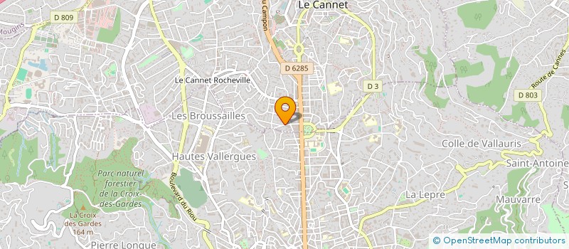 localisation de l'entreprise MONSIEUR ARNAUD LANTERI à LE CANNET