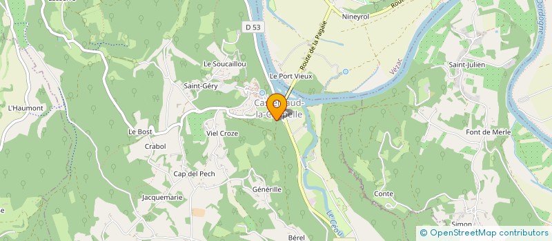 localisation de l'entreprise MONSIEUR ARNAUD LAPOUGE  DAGLAN