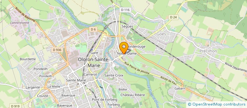 localisation de l'entreprise MONSIEUR ARNAUD LARDE  OLORON-SAINTE-MARIE