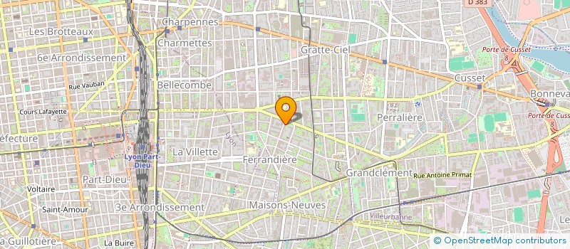 localisation de l'entreprise MONSIEUR ARNAUD LARGERON  VILLEURBANNE