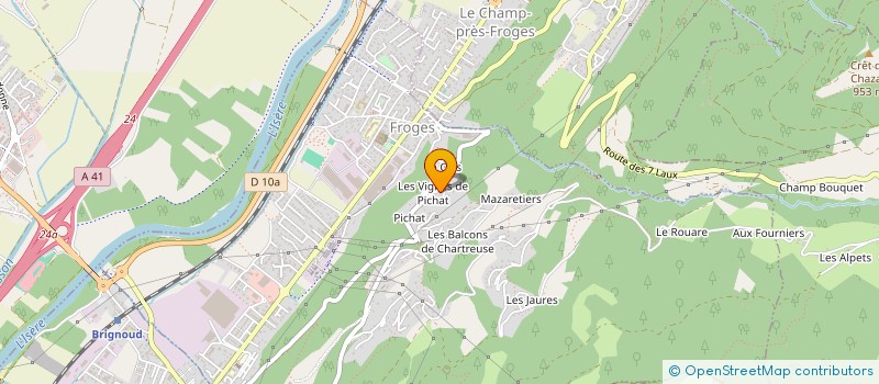 localisation de l'entreprise MONSIEUR ARNAUD LARUELLE  FROGES