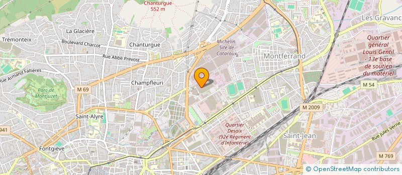 localisation de l'entreprise MONSIEUR ARNAUD LASCAUX  CLERMONT-FERRAND