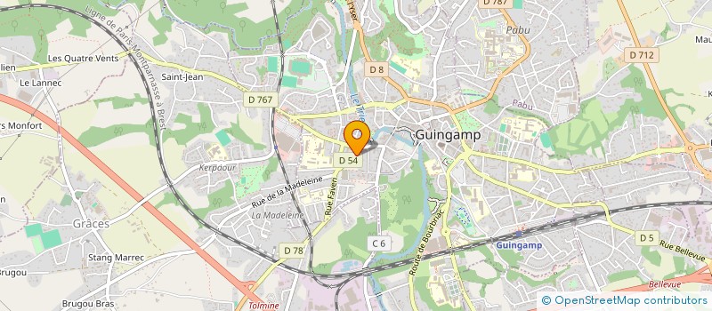 localisation de l'entreprise MONSIEUR ARNAUD LAURENT à GUINGAMP