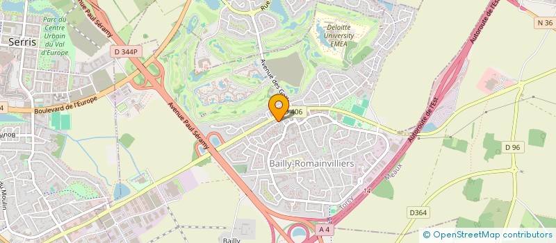 localisation de l'entreprise MONSIEUR ARNAUD LAVIEILLE  BAILLY-ROMAINVILLIERS