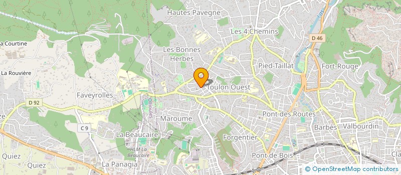 localisation de l'entreprise MONSIEUR ARNAUD LE BERRE  TOULON