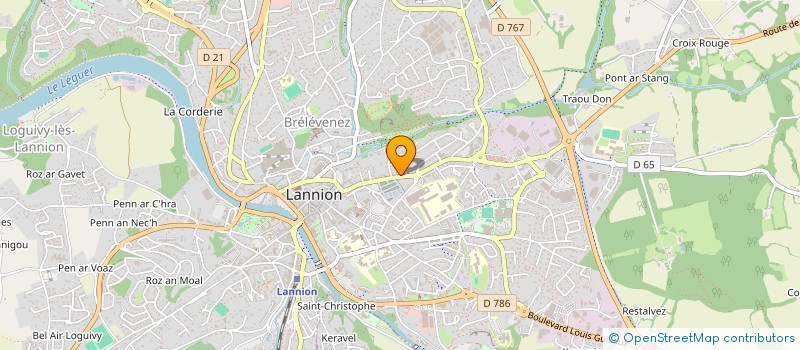 localisation de l'entreprise MONSIEUR ARNAUD LE BOT  LANNION