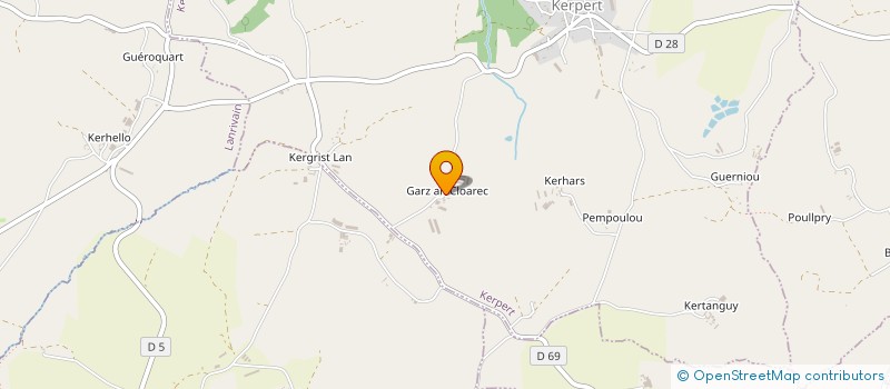 localisation de l'entreprise MONSIEUR ARNAUD LE BRETON  KERPERT