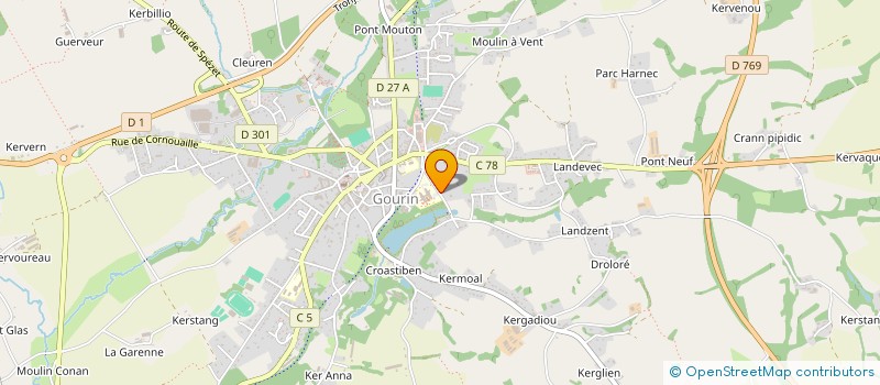localisation de l'entreprise MONSIEUR ARNAUD LE BRIS à GOURIN