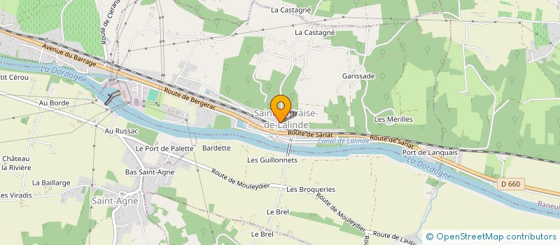 localisation de l'entreprise MONSIEUR ARNAUD LE CALVEZ à ST-CAPRAISE-LALINDE
