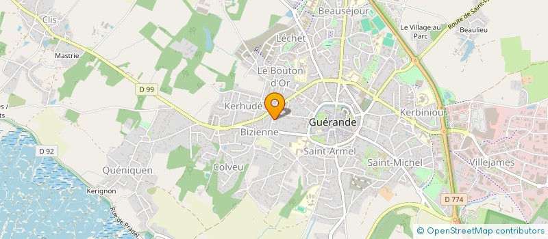 localisation de l'entreprise MONSIEUR ARNAUD LE CLAIR à GUERANDE