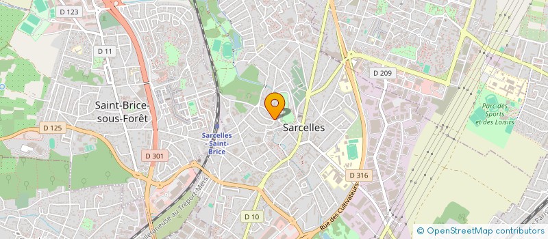 localisation de l'entreprise MONSIEUR ARNAUD LE COARER  SARCELLES