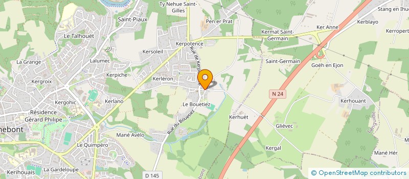 localisation de l'entreprise MONSIEUR ARNAUD LE CROM à HENNEBONT