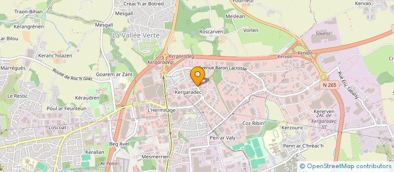 localisation de l'entreprise MONSIEUR ARNAUD LE FELL  GOUESNOU