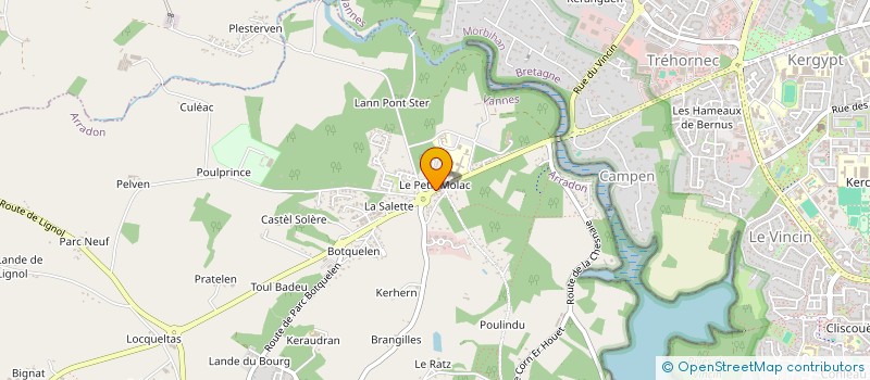 localisation de l'entreprise MONSIEUR ARNAUD LE FLOCH à ARRADON