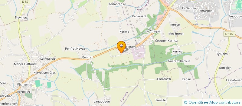 localisation de l'entreprise MONSIEUR ARNAUD LE GUERNEC  PLOMEUR