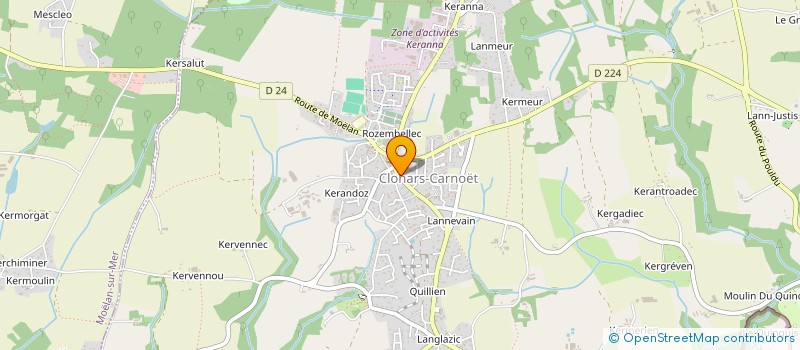 localisation de l'entreprise MONSIEUR ARNAUD LE GUERNEVE à CLOHARS-CARNOET