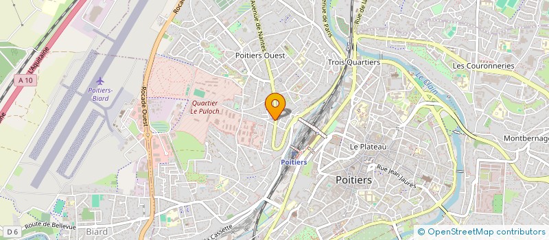 localisation de l'entreprise MONSIEUR ARNAUD LE GUILCHER à POITIERS