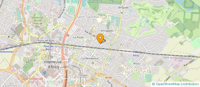 localisation de l'entreprise MONSIEUR ARNAUD LE LOUETTE à VILLENEUVE-D'ASCQ