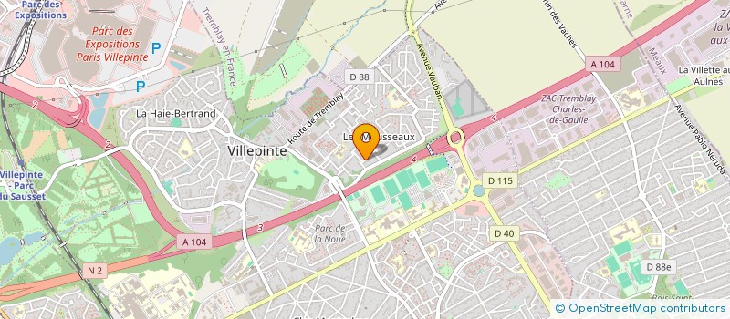 localisation de l'entreprise MONSIEUR ARNAUD LE MOAL à VILLEPINTE