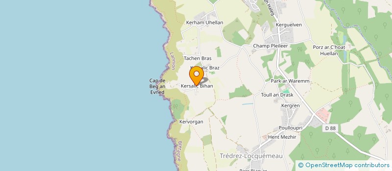 localisation de l'entreprise MONSIEUR ARNAUD LE MONS  TREDREZ-LOCQUEMEAU