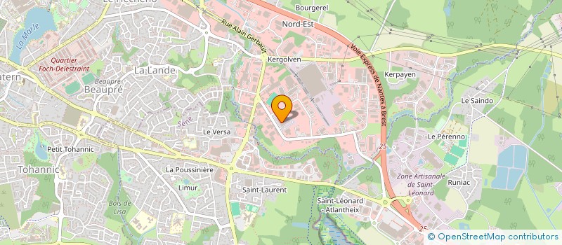localisation de l'entreprise MONSIEUR ARNAUD LE NORMAND à VANNES