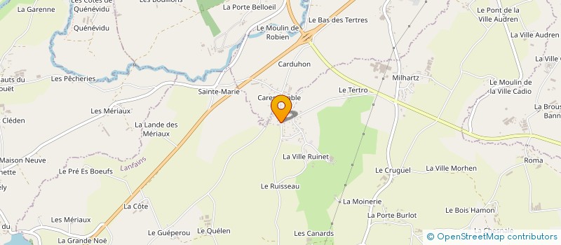 localisation de l'entreprise MONSIEUR ARNAUD LE ROUX  LANFAINS