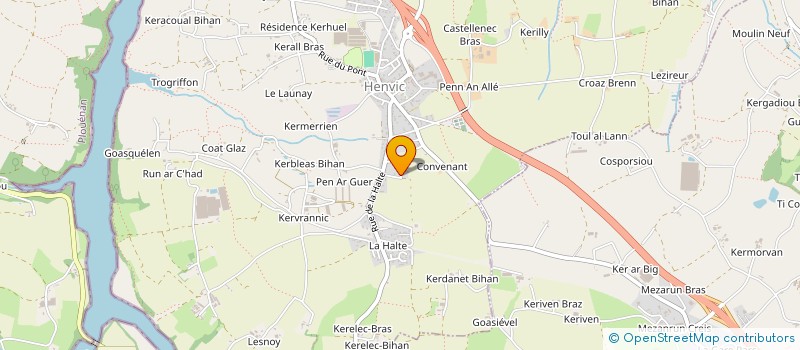 localisation de l'entreprise MONSIEUR ARNAUD LE SANN  HENVIC