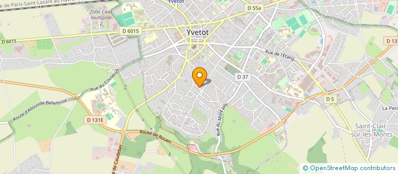 localisation de l'entreprise MONSIEUR ARNAUD LE VEEL  YVETOT