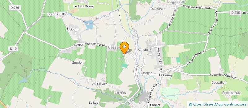 localisation de l'entreprise MONSIEUR ARNAUD LEBASSARD  FRONTENAC