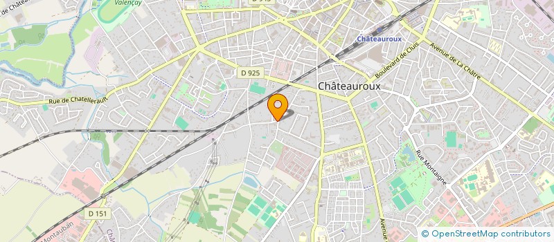 localisation de l'entreprise MONSIEUR ARNAUD LEBERT  CHATEAUROUX