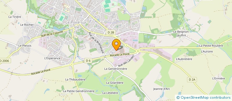 localisation de l'entreprise MONSIEUR ARNAUD LEBOEUF  LE POIRE-SUR-VIE