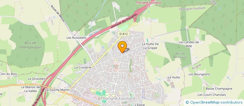 localisation de l'entreprise MONSIEUR ARNAUD LEBON à THORIGNE-FOUILLARD