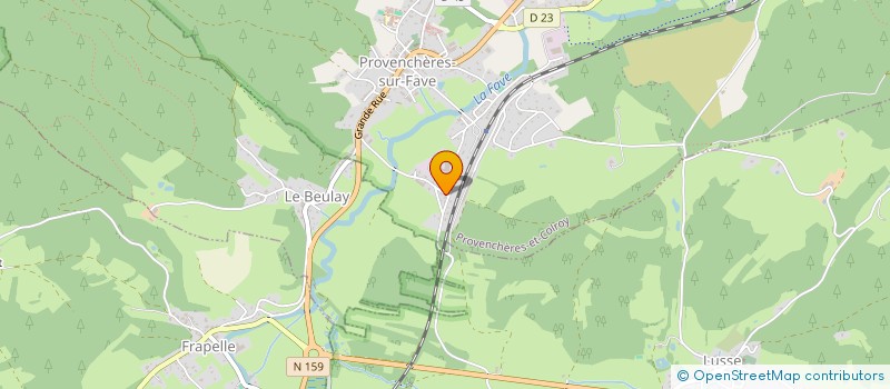 localisation de l'entreprise MONSIEUR ARNAUD LECOMTE à PROVENCHERES-ET-COLROY