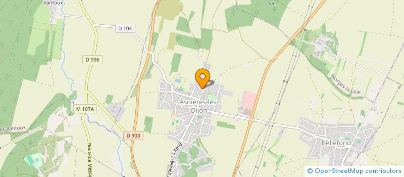 localisation de l'entreprise MONSIEUR ARNAUD LECRUBIER  ASNIERES-LES-DIJON