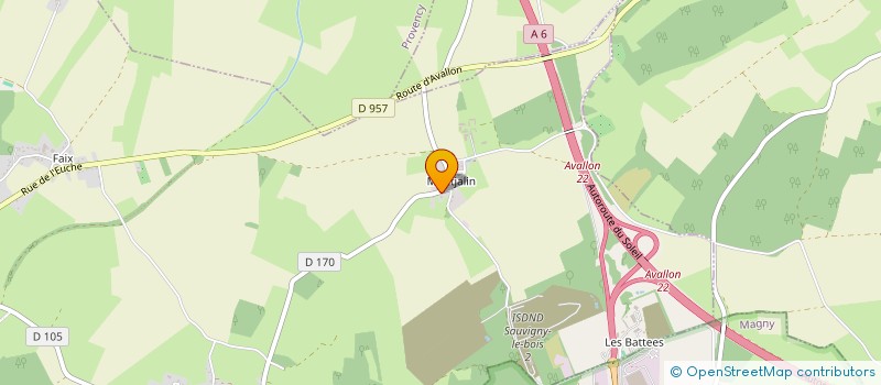 localisation de l'entreprise MONSIEUR ARNAUD LEDOUX  SAUVIGNY-LE-BOIS