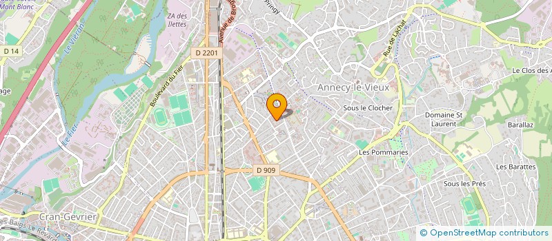 localisation de l'entreprise MONSIEUR ARNAUD LEFEBVRE à ANNECY